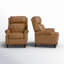 Fauteuil inclinable en cuir véritable Ambrosane-79515882