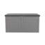 Charles Bentley 96 cm W 190 L Water Resistant Lockable Deck Box in Grey