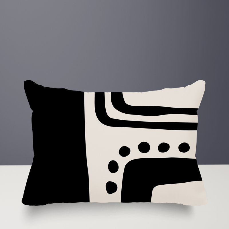 Coussin lombaire réversible intérieur / extérieur Sofi Minimalist, 18"H x 25"W, Cream