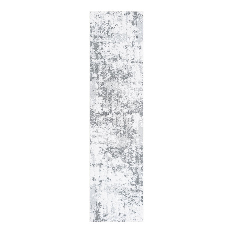 Performance Cotton Abstract Indoor Rug, Runner 2'7" x 10'