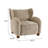 Caden Mid-Century Modern Bouclé Wingback Club Chair with Rounded Legs-890028077