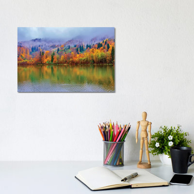 Lake Reflections by Nejdet Duzen - Wrapped Canvas Print