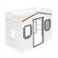 Élégant lit mezzanine simple - blanc et gris-134767062