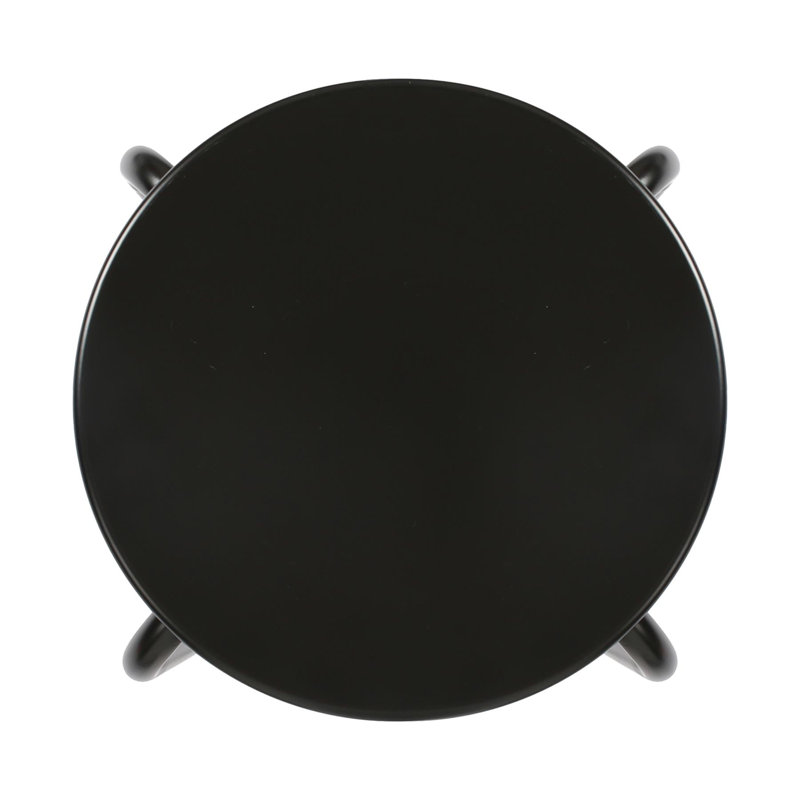 Metal Accent Stool, Black