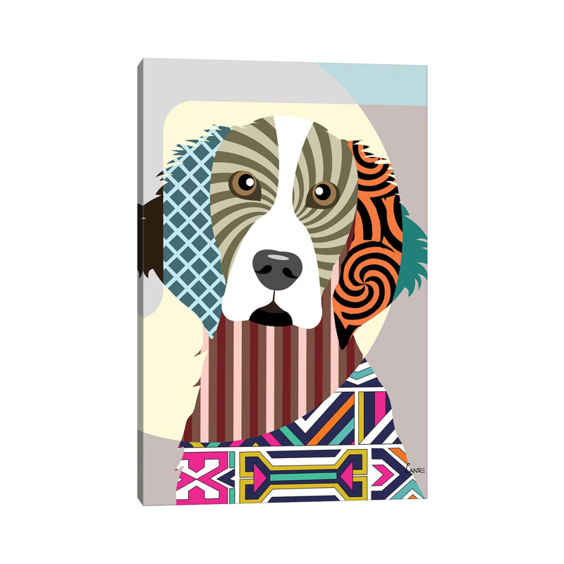 «Welsh Springer Spaniel» par Lanre Studio, impression sur toile tendue, H 40 po x l 26 po x P 1,5 po