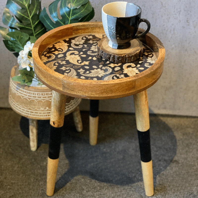 Handmade Elite Tray Top End Table