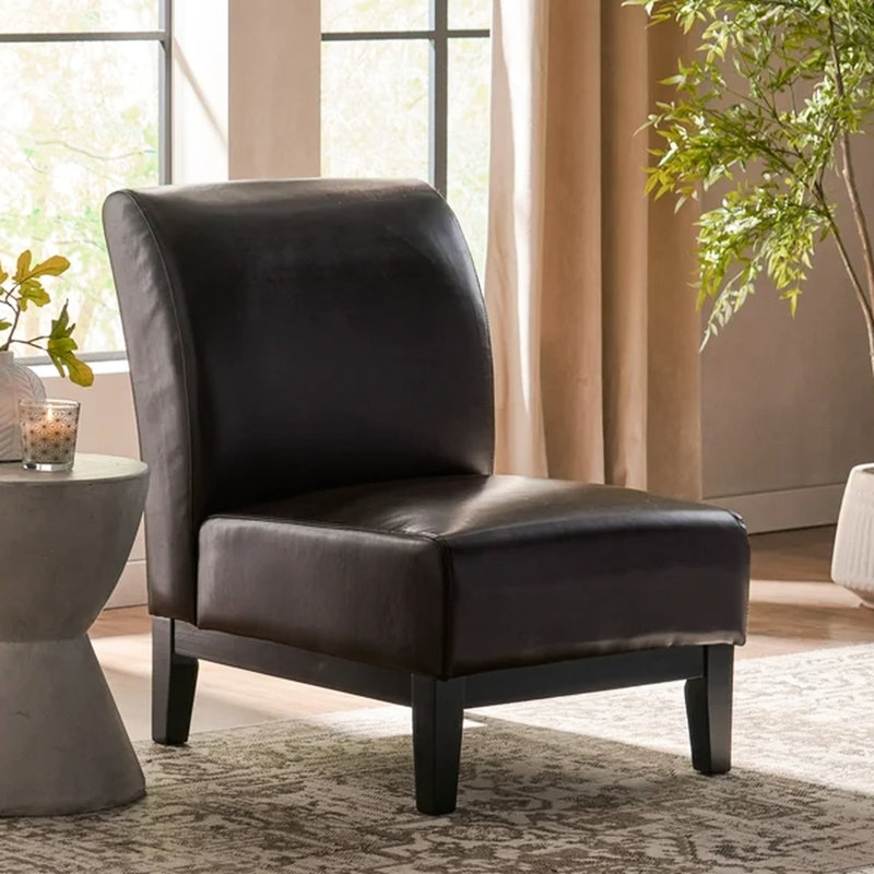 Fauteuil de chambre en cuir Pu