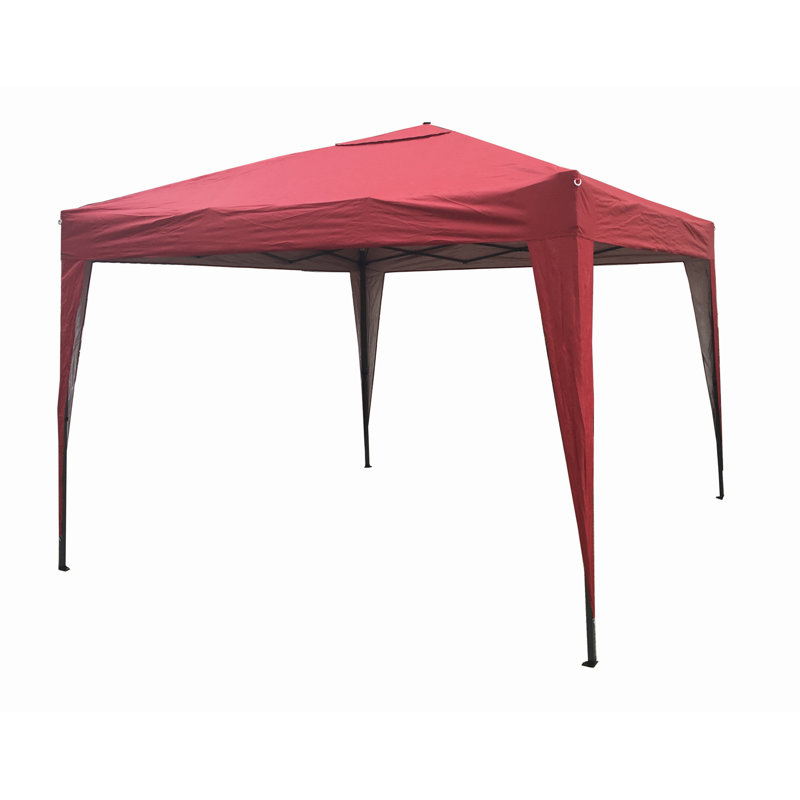 Janvey 3m x 3m Steel Pop-Up Gazebo, Red