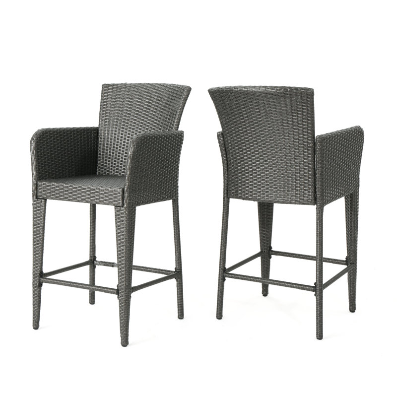 Tabouret de bar 28 po Noah, Gris