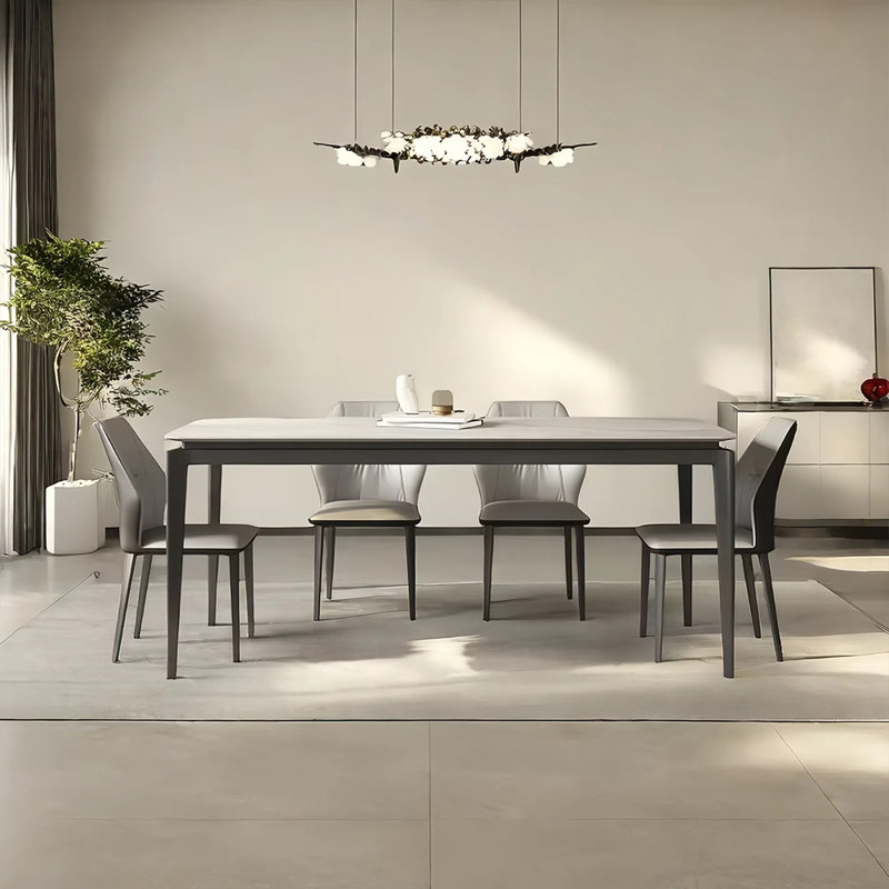 Ensemble de table de salle à manger et de chaises Simple Rock, H 29,52 po x L 70,86 po x l 35,43 po