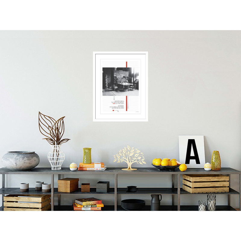 «Architecture is by», estampe numérique encadrée, H 29,5 po x l 23,21 po