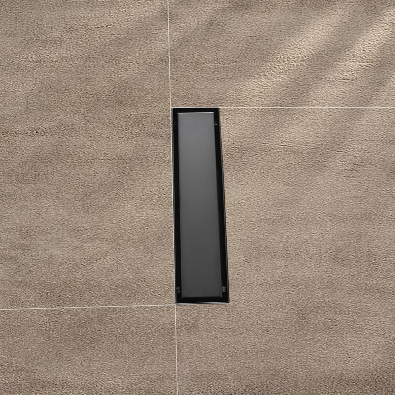 Drain de douche rectangulaire à grille linéaire
