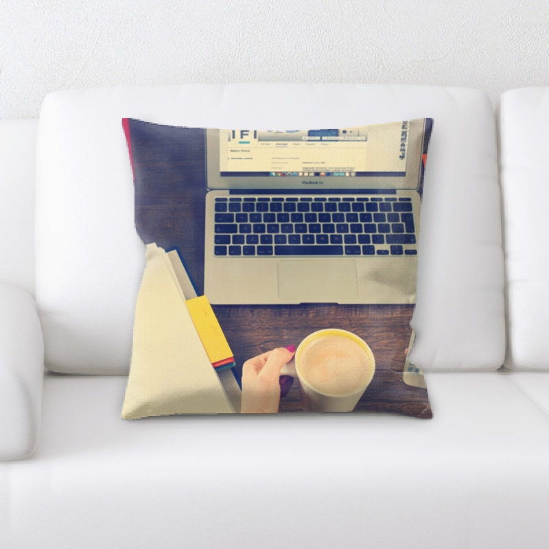 Microsuede Reversible Throw Pillow
