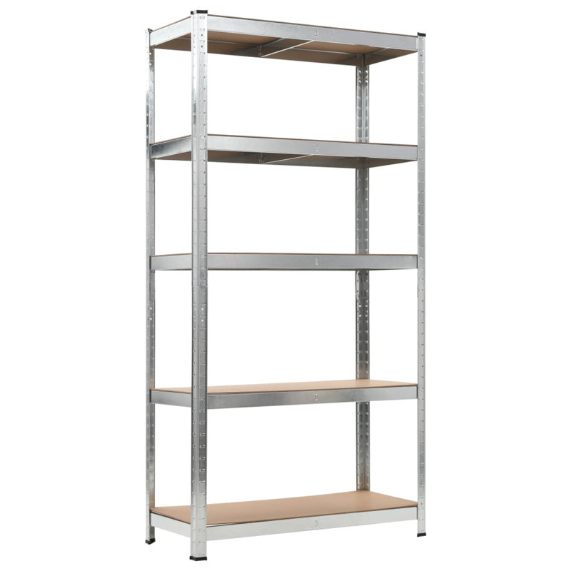 Shelf Storage Bookshelf Shelving Unit 5-Layer Steel and Engineered Wood