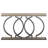Industrial Console Table 55" - Narrow Long Entryway Sofa Table With Geometric Metal Frame & Vintage Grey Wood Top