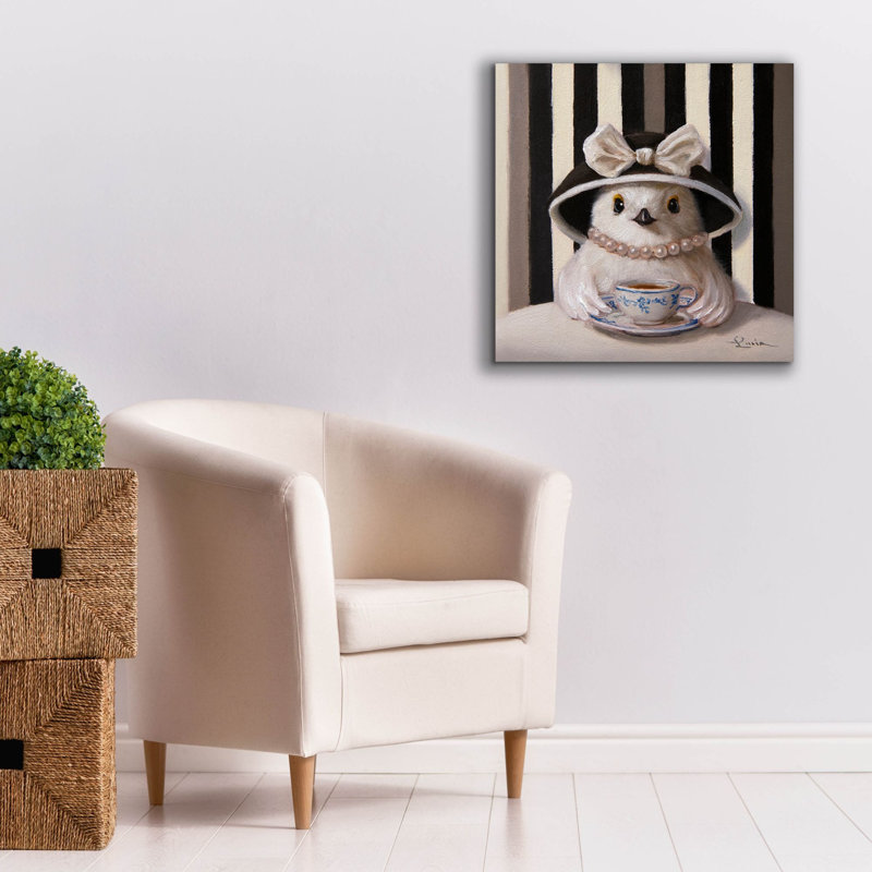  «Chicka Tea» par Lucia Heffernan, art mural sur toile, 26 po x 26 po, H 26 po x l 26 po
