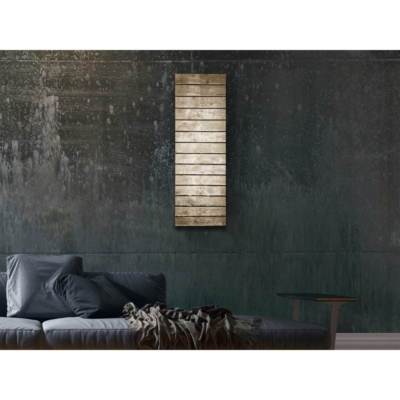 Brown Radiant Wall Mounted Glass Heater Panel, 16x48 inches