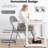 4 Pack Padded Folding Chairs With Cushioned Seat & Backrest, Heavy-Duty Steel Frame, Set Of 4 Portable Foldable Dining Chairs For Home, Office, Party, Conference, Event Seating – Compact Storage, No-Assembly-121358675