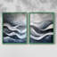 ABSTRACT Series CDLxxv - reproduction encadrée de qualité supérieure - prête à être accrochée - aucun clou requis - aucun clou requis