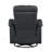 Luxury Leather Swivel Glider Reclining Chair With Plush Comfort And High-Density Foam For Ultimate Relaxation-991947795