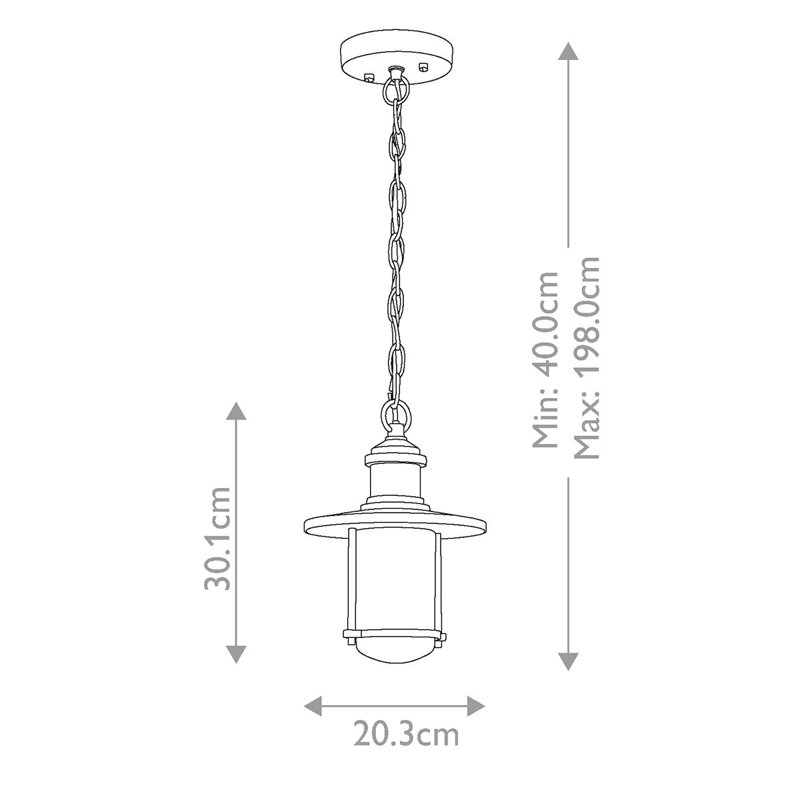 Balsano Outdoor Hanging Lantern