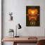 «Wendigo» par Michael Stewart, art mural en métal doré, 12 po x 16 po-1221494346