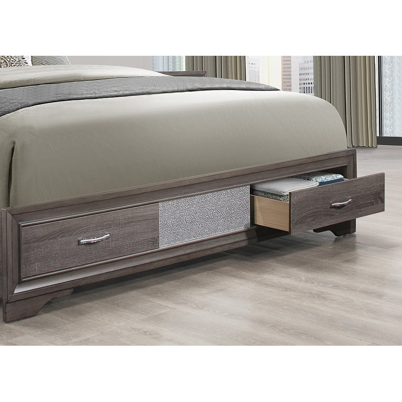 Ryder Sparkle Grey King Bed, King