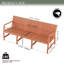 Chaise 72 po en polypropylène à trois places pour l'intérieur et l'extérieur-1946499603