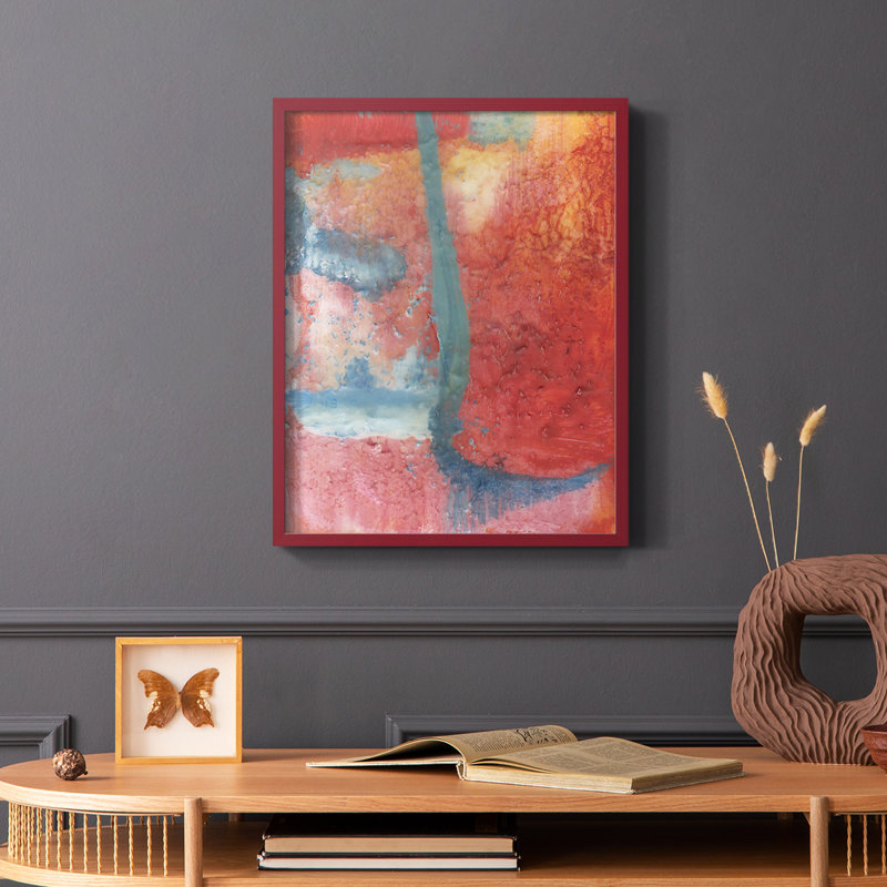 «Spring Step II», reproduction encadrée - bois massif, Cadre simple blanc, H 28 po x l 22 po