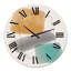 Minimal élémentaire organique et géométrique compostions XX XXII - horloge murale moderne-59913549