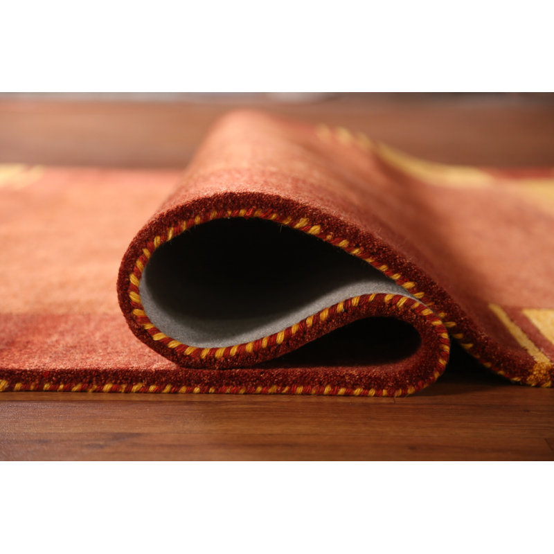 Tapis orange orange Gabbeh