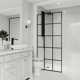 Mosaic 34" W x 74" H Fixed Framed Shower Screen with 3/8" Glass