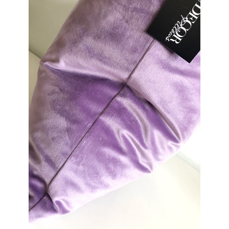 Velvet Pillow Cover, Lilac, 18" x 18"