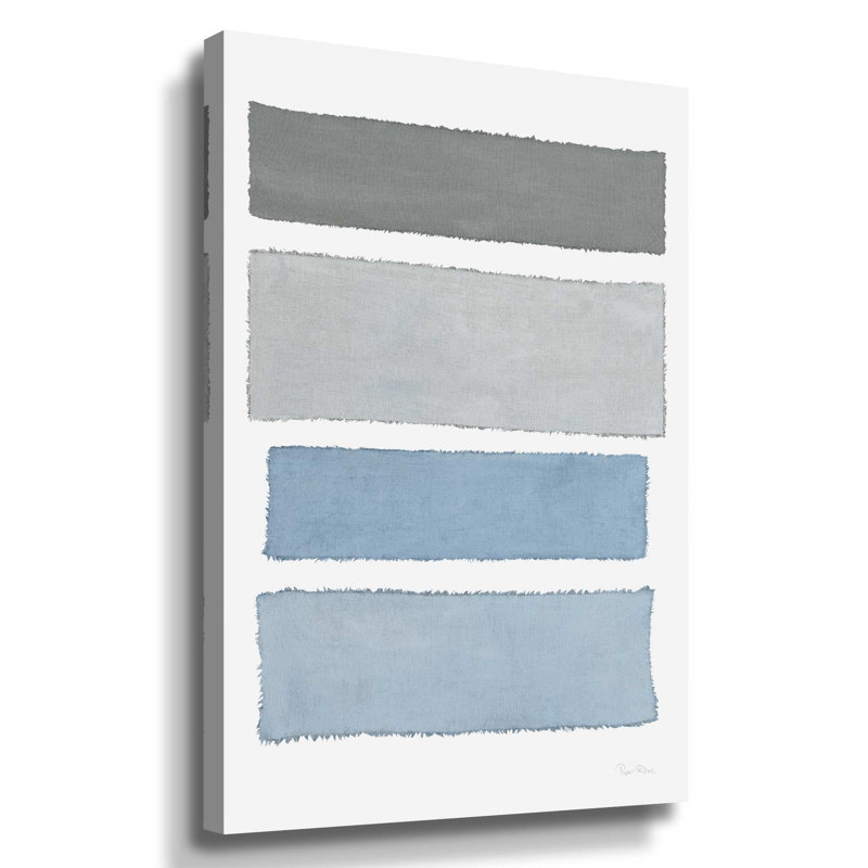 « painted tissage i », reproduction sur toile, H 32 po x l 48 po x P 2 po, Toile tendue
