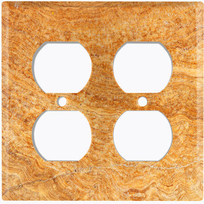 Plaque murale 2 prises en marbre Marble Print 2