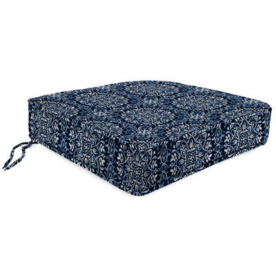 22.5" x 22.5" Outdoor Deep Seat Cushion with Ties and Welt