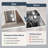 Frameless Backlit LED Lighted, 3 Colors Temperature Dimmable Light, Tempered Glass Bathroom Vanity Mirror With UL Rohs ETL & 3-Year Warranty-703377537