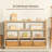 Montessori Book Shelf And Toy Storage, 8 Compartment 31.5"H X 44.6"W X 11.7"D