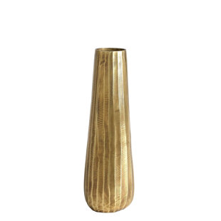 Vase rond en laiton antique