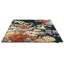 Stapleton Wool Floral Area Rug in Navy/Burnt Orange-63003448