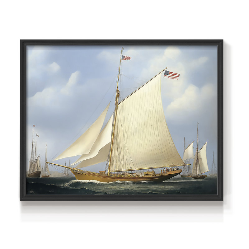 Nautical Series-C -Framed Print - Restickable