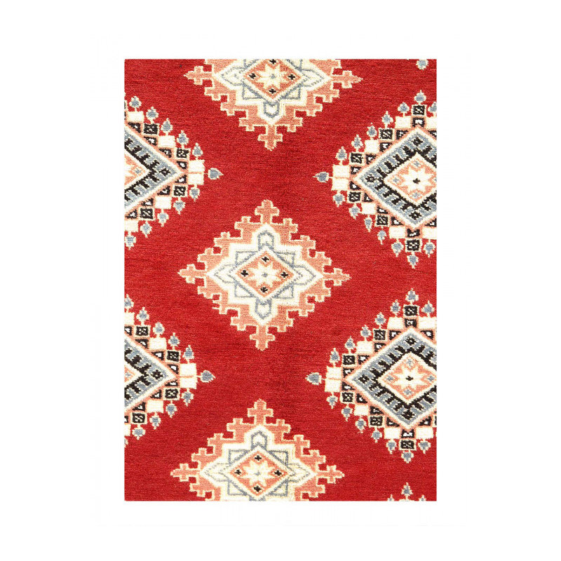 Red Fine Hand Knotted Bokhara 9'X 12'
