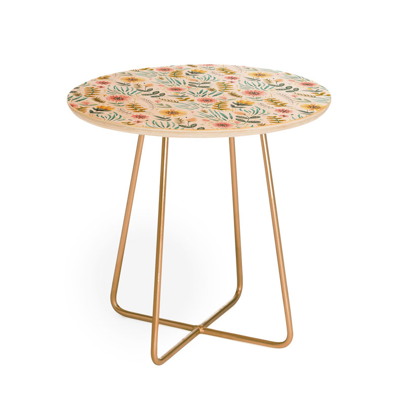 Solid Wood Top End Table