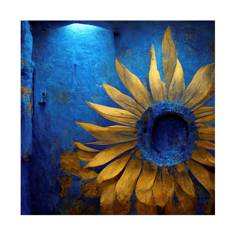 Art sur toile Sasha Sun God IV, H 35 po x l 35 po