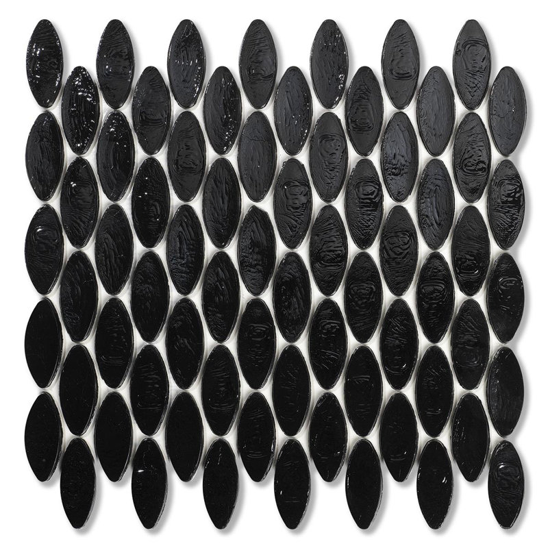 7/8" x 7/8" Domes Glass Mosaic, Shadow