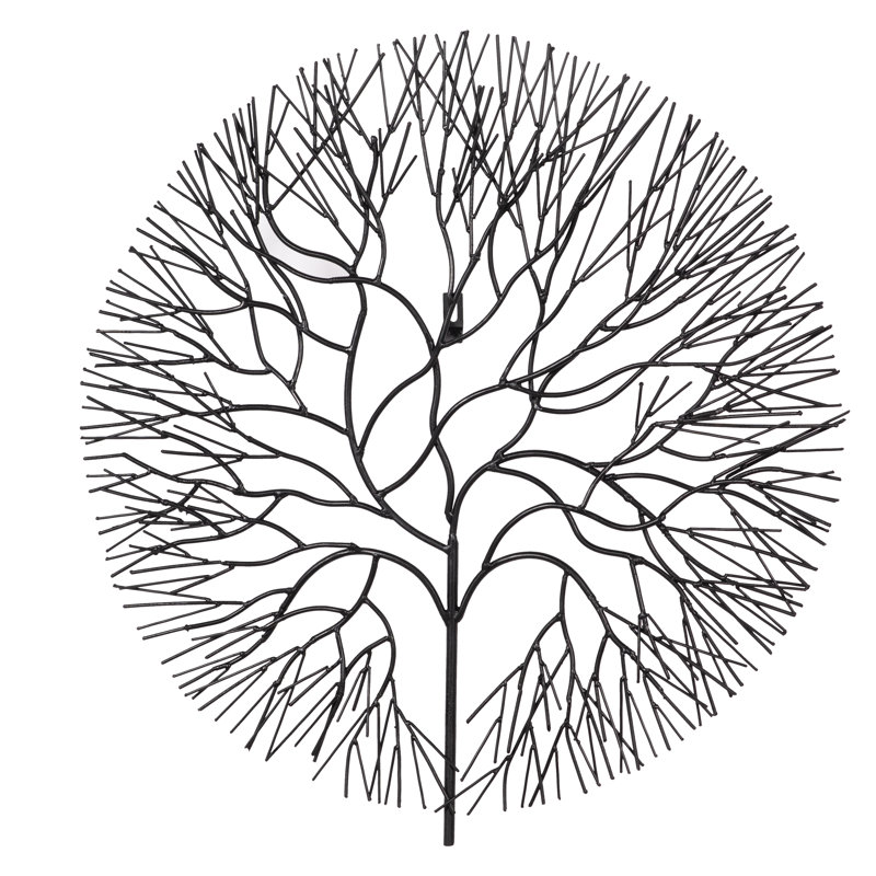 Wire Tree Wall Décor, 25" H x 24" W x 2" D