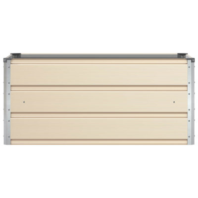  Planter 100 X 50 X 45 Cm Galvanised Steel