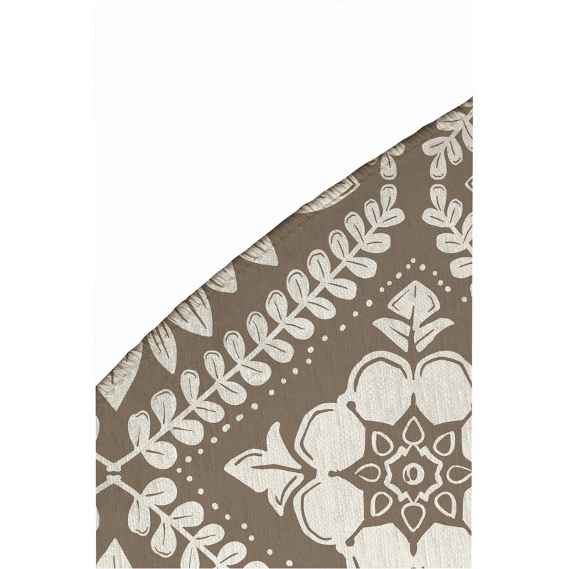 Talia Outdoor Area Rug, Round 5'