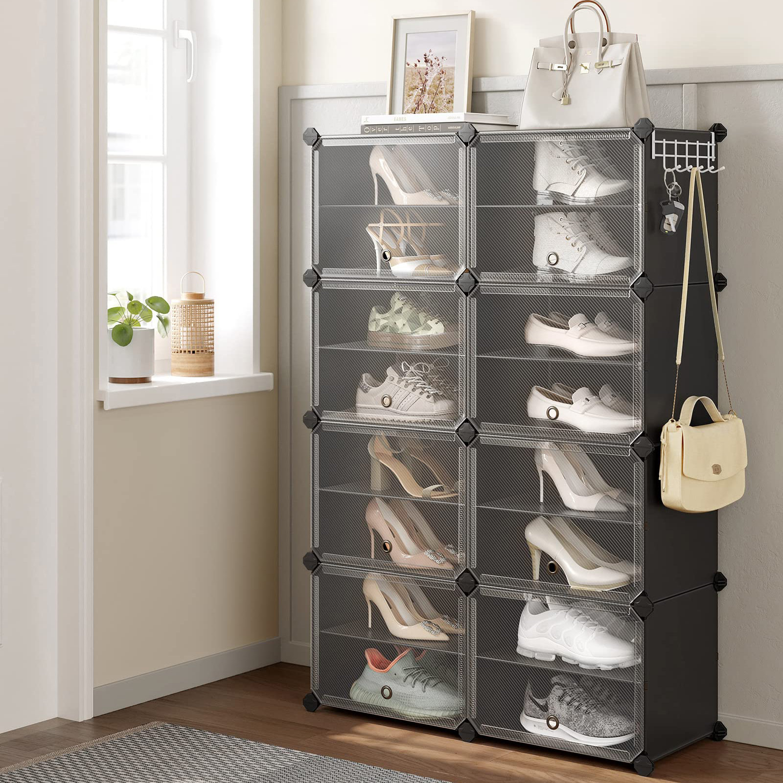 Farberware 32 2025 pair shoe rack