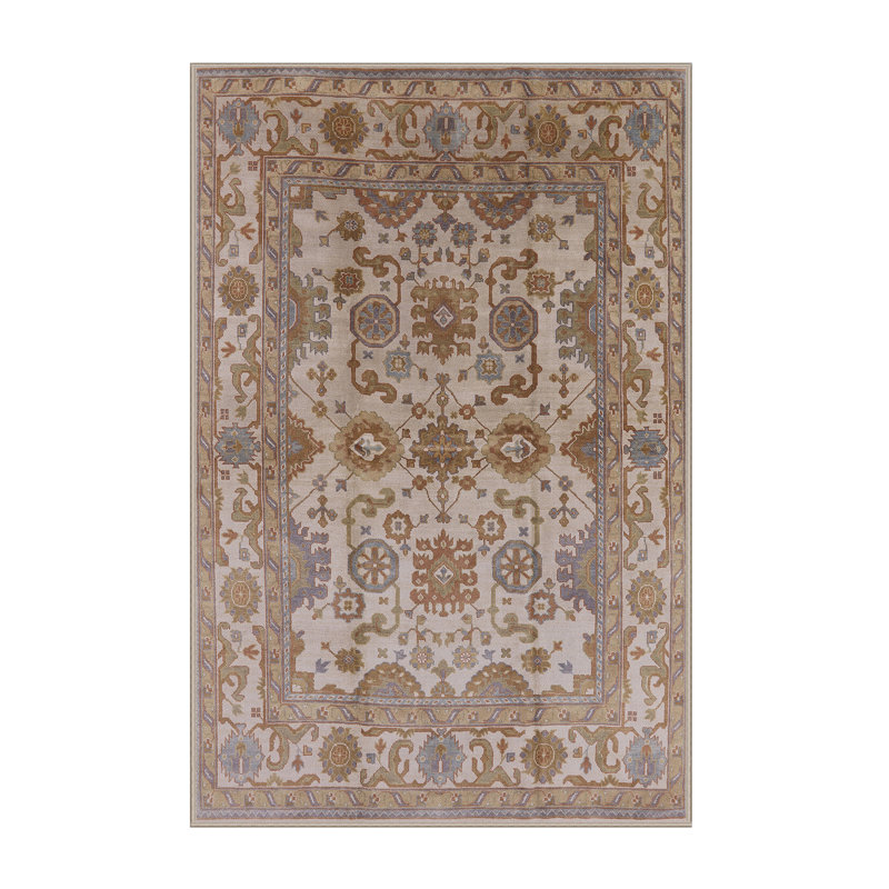 Tapis oriental brun / beige, Rectangle 7 pi x 10 pi